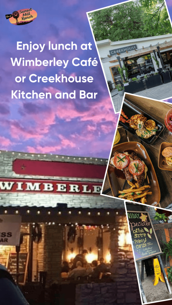 Lunch - Inn at Sunset Mill Ranch image of wimberley cafe an creekhouse